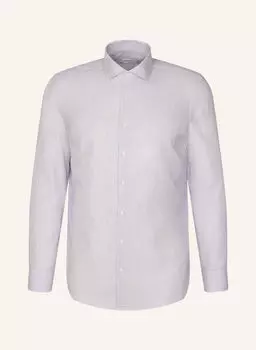 Рубашка деловая облегающая Seidensticker, синий