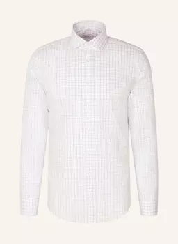 Рубашка деловая облегающая Seidensticker, синий