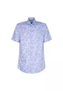 Рубашка деловая обычная Seidensticker, синий