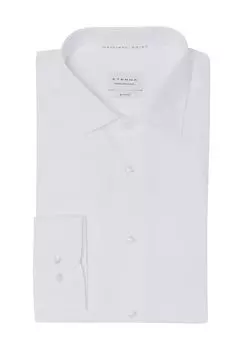Рубашка деловая, приталенного кроя, воротник Кент, мужская ETERNA, белый