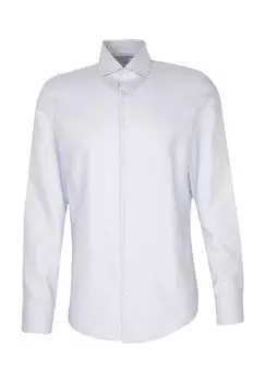 Рубашка деловая, приталенного кроя, воротник Кент, мужская Seidensticker, цвет 10 Hellblau