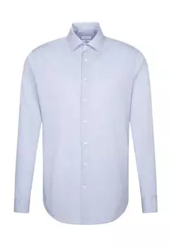 Рубашка деловая, приталенного кроя, воротник Кент, мужская Seidensticker, цвет 10 10 Hellblau