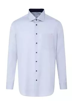 Рубашка деловая, стандартного кроя, длинные рукава, воротник Кент, мужская Seidensticker, цвет 10 10 Hellblau