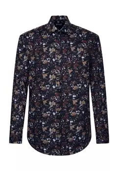 Рубашка деловая, стандартного кроя, длинные рукава, воротник Кент, мужская Seidensticker, цвет 25 25 Cappucino