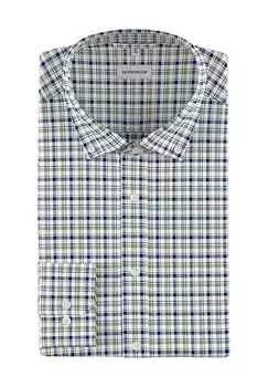 Рубашка деловая, стандартного кроя, длинный рукав, воротник на пуговицах, мужская seidensticker, цвет Gruen