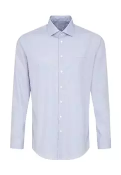 Рубашка деловая, стандартного кроя, негладкая, мужская Seidensticker, цвет 12 12 Hellblau