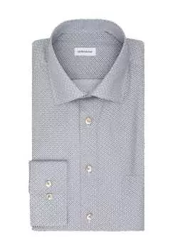 Рубашка деловая, стандартного кроя, рукав 1/1, воротник «Кент», мужская seidensticker, песочный