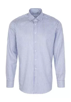 Рубашка деловая, стандартного кроя, воротник Кент, мужская Seidensticker, цвет 13 Mittelblau