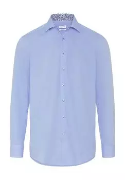 Рубашка деловая, стандартного кроя, воротник Кент, мужская Seidensticker, цвет 12 Hellblau