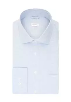 Рубашка деловая, стандартного кроя, воротник Кент, мужская Seidensticker, цвет 13 Classic Blue