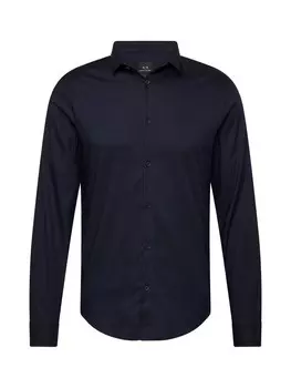 Рубашка делового кроя Slim Fit ARMANI EXCHANGE, темно-синий