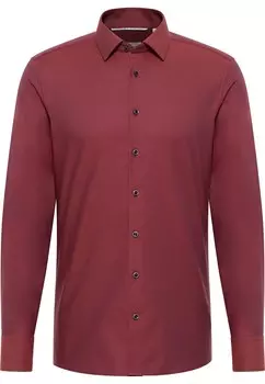 Рубашка делового кроя Slim Fit ETERNA, бордовый