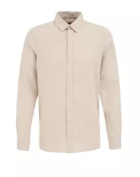 Рубашка делового кроя Slim Fit WE Fashion, светло-коричневый