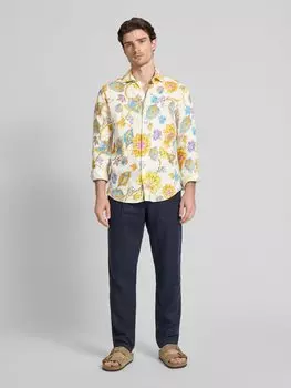 Рубашка делового покроя Body Fit с планкой на пуговицах Stenstroms, белый