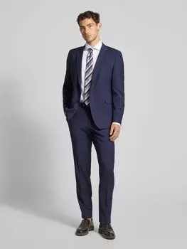 Рубашка делового покроя из твила с удлиненными рукавами OLYMP Level Five, белый