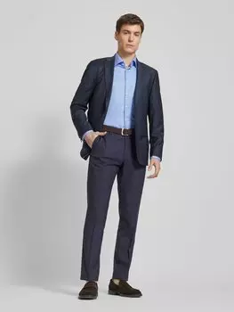 Рубашка делового покроя премиум-качества с воротником-стойкой Christian Berg Men, синий