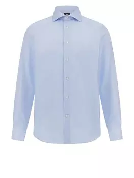 Рубашка делового покроя Regular Fit Boggi Milano Ultimate, светло-синий