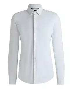 Рубашка делового покроя Regular Fit BOSS HANK, белый