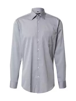 Рубашка делового покроя Regular Fit SEIDENSTICKER, серый