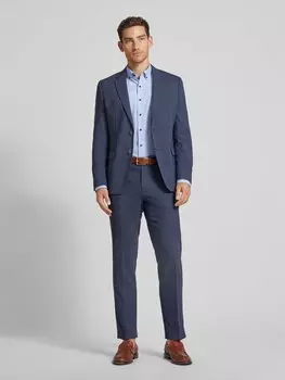 Рубашка делового покроя с клетчатым узором ETERNA, синий