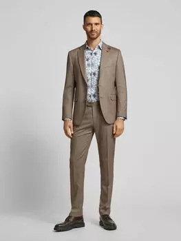 Рубашка делового покроя с планкой на пуговицах Jake*s, белый