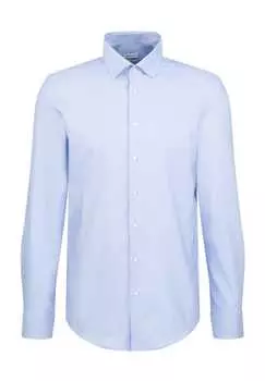 Рубашка делового покроя с воротником-стойкой Kent Seidensticker, голубой