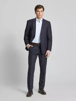 Рубашка делового покроя с воротником-стойкой Profuomo, синий