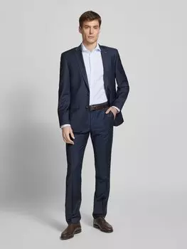 Рубашка делового покроя с вырезом-воротником SEIDENSTICKER, синий