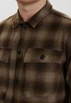 Рубашка DENI DXNMXRK, коричневый