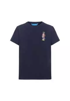 Рубашка деревенская кошка Cat By Manii'Ta Lacitta, синий