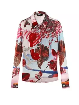 Рубашка Desigual Blouse, разноцветный