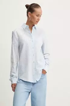 Рубашка Desigual CHIBA из хлопка, синий