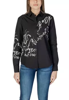 Рубашка Desigual хлопковая, черный