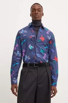 Рубашка Desigual из хлопка NUEVAJERSEY, синий