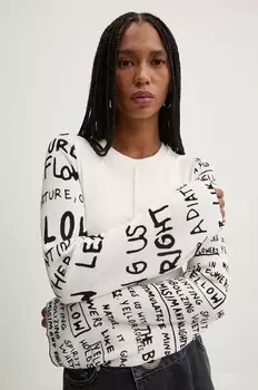 Рубашка Desigual REBE с длинными рукавами, бежевый
