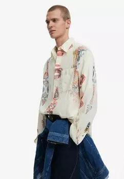 Рубашка Desigual, слоновая кость