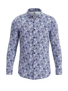 Рубашка DESOTO Slim fit Button Up, синий