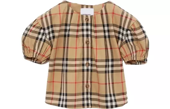 Рубашка детская Burberry, бежевый