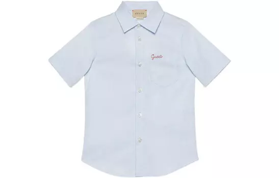 Рубашка детская Gucci, светло-голубой