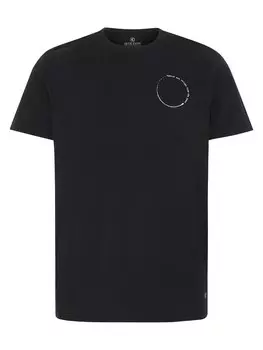 Рубашка Detto Fatto mit Print-Botschaft, черный