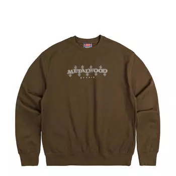 Рубашка diamonds crewneck sweatshirt Metalwood, коричневый