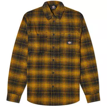 Рубашка Dickies Evansville Flannel Overshirt, цвет Dried Tobacco