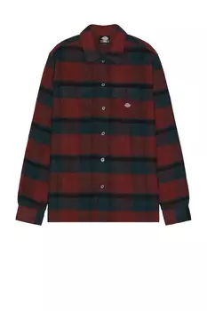 Рубашка Dickies Plaid Coaling Long Sleeve, цвет Coaling Check Dark Base