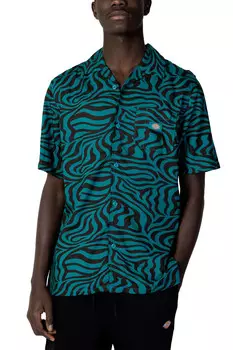 Рубашка Dickies с принтом, зеленый/черный