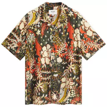 Рубашка Didcot с крупной строчкой для отпуска Wax London, мультиколор