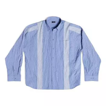 Рубашка diy shirt oversized 'light blue' Balenciaga, голубой
