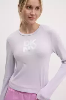 Рубашка Dkny с длинными рукавами, фиолетовый