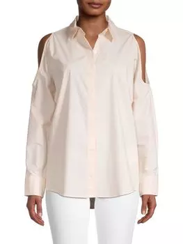 Рубашка Dkny с открытыми плечами, розовый