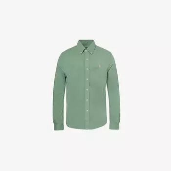 Рубашка длинная Polo Ralph Lauren с острым воротником, зеленый
