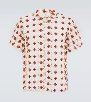 Рубашка для боулинга Diamond Lace Bode, мультиколор